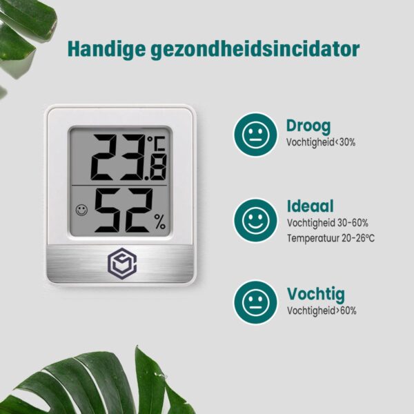 Ease Electronicz Hygrometer wit - luchtkwaliteitmeter.com